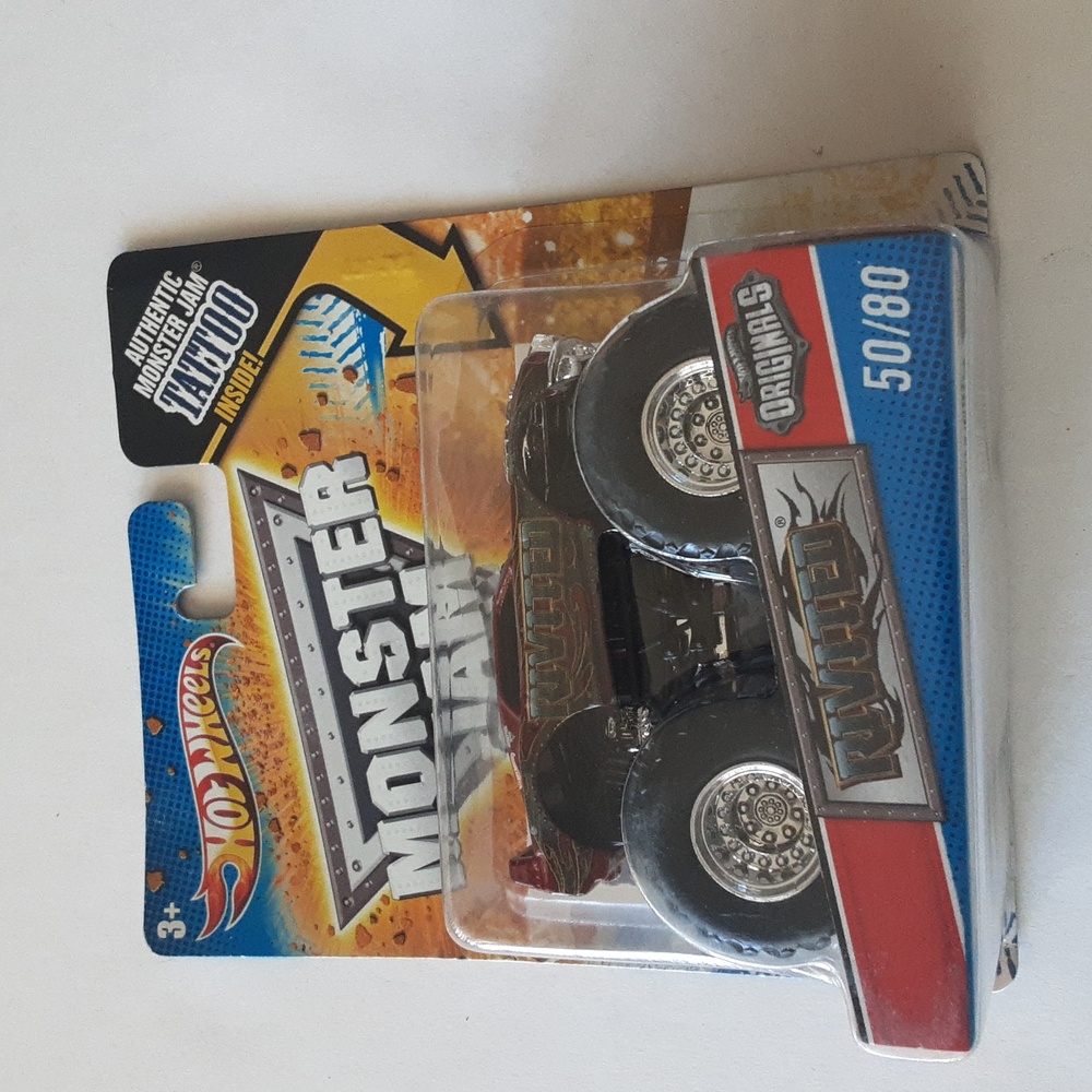 Hot Wheels Monster Jam Truck Rivited 50/80 1:64 Tattoo Series Originals 2010 NEW